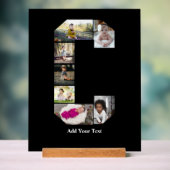 Ontwerp Je Eigen Letter C Foto Collage Acryl Bord (Neutraal)