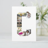 Ontwerp Je Eigen Letter C Foto Collage Kaart (Staand voorkant)