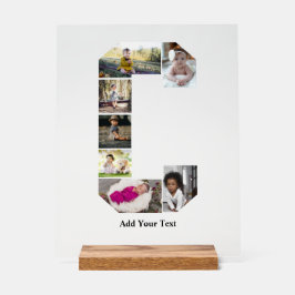 Ontwerp je eigen letter C Fotocollage Acryl Bord
