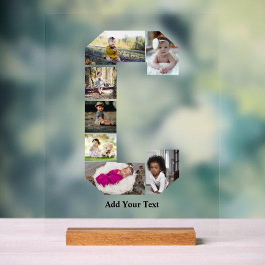 Ontwerp je eigen letter C Fotocollage Acryl Bord (Neutraal)