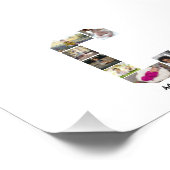 Ontwerp je eigen letter C Fotocollage Foto Afdruk (Hoek)