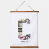 Ontwerp je eigen letter C Fotocollage Hangend Wandkleed (Voorkant 2)