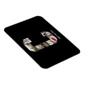 Ontwerp je eigen letter C Fotocollage Magneet (Rechterzijde)