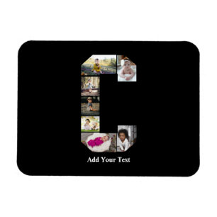 Ontwerp je eigen letter C Fotocollage Magneet