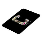 Ontwerp je eigen letter C Fotocollage Magneet (Linkerzijde)