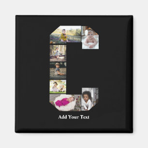 Ontwerp je eigen letter C Fotocollage Magneet