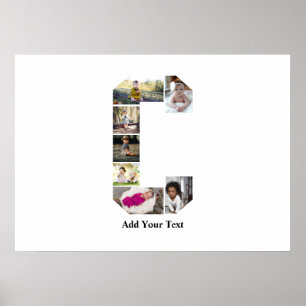 Ontwerp je eigen letter C Fotocollage Poster