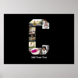 Ontwerp je eigen letter C Fotocollage Poster