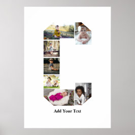 Ontwerp je eigen letter C Fotocollage Poster