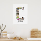 Ontwerp je eigen letter C Fotocollage Poster (Keuken)