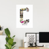 Ontwerp je eigen letter C Fotocollage Poster (Thuiskantoor)