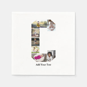 Ontwerp je eigen letter C Fotocollage Servet