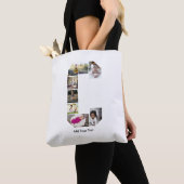 Ontwerp je eigen letter C Fotocollage Tote Bag (Dichtbij)