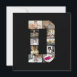 Ontwerp je eigen letter D foto collage Kaart<br><div class="desc">Deze monogram fotocollage is een persoonlijk ontwerp dat een krachtig monogram (beginletters of een letter) combineert met een verzameling foto's die artistiek zijn gerangschikt binnen of rond het monogram. Het is een stijlvolle manier om herinneringen te tonen en tegelijkertijd een unieke, elegante touch toe te voegen aan decoratie of cadeaus....</div>