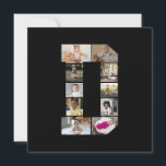 Ontwerp je eigen letter D foto collage Kaart<br><div class="desc">Deze monogram fotocollage is een persoonlijk ontwerp dat een krachtig monogram (beginletters of een letter) combineert met een verzameling foto's die artistiek zijn gerangschikt binnen of rond het monogram. Het is een stijlvolle manier om herinneringen te tonen en tegelijkertijd een unieke, elegante touch toe te voegen aan decoratie of cadeaus....</div>