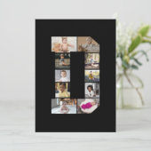 Ontwerp je eigen letter D foto collage Kaart (Staand voorkant)