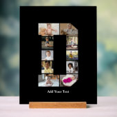 Ontwerp je eigen letter D fotocollage Acryl Bord (Neutraal)