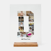 Ontwerp je eigen letter D fotocollage Acryl Bord (Voorkant)