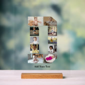 Ontwerp je eigen letter D fotocollage Acryl Bord (Neutraal)