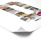 Ontwerp je eigen letter D fotocollage Foto Afdruk (Hoek)