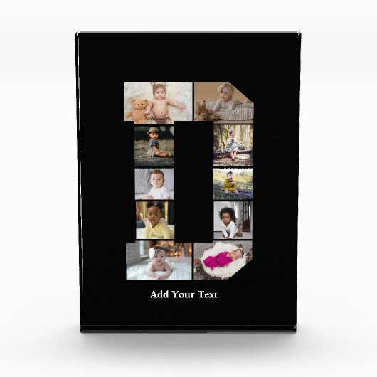 Ontwerp je eigen letter D fotocollage Fotoblokken (Voorkant)