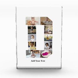 Ontwerp je eigen letter D fotocollage Fotoblokken