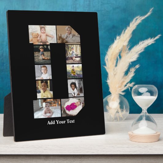 Ontwerp je eigen letter D fotocollage Fotoplaat (Zijkant)