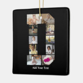 Ontwerp je eigen letter D fotocollage Keramisch Ornament (Links)
