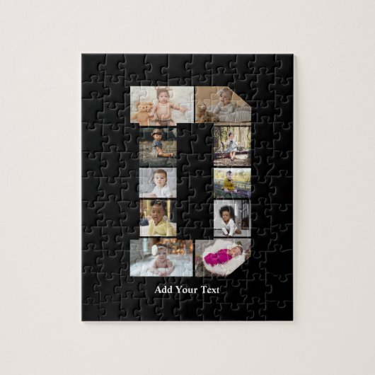 Ontwerp je eigen letter D fotocollage Legpuzzel (Verticaal)
