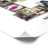 Ontwerp je eigen letter E fotocollage Foto Afdruk (Hoek)