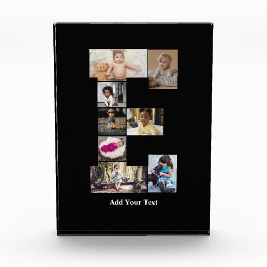 Ontwerp je eigen letter E fotocollage Fotoblokken (Voorkant)