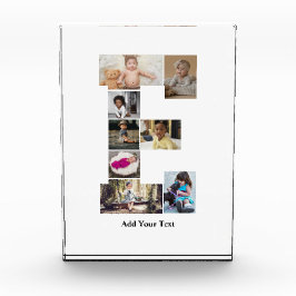 Ontwerp je eigen letter E fotocollage Fotoblokken