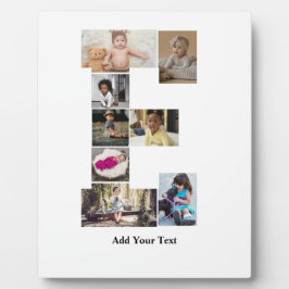 Ontwerp je eigen letter E fotocollage Fotoplaat