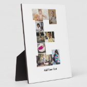 Ontwerp je eigen letter E fotocollage Fotoplaat (Zijkant)