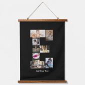 Ontwerp je eigen letter E fotocollage Hangend Wandkleed (Voorkant 2)