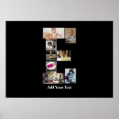 Ontwerp je eigen letter E fotocollage Poster (Voorkant)