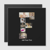 Ontwerp Je Eigen Letter F Foto Collage (Voorkant / Achterkant)