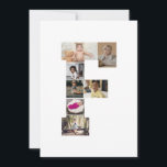 Ontwerp je eigen letter F foto collage Feestdagenkaart<br><div class="desc">Deze monogram fotocollage is een gepersonaliseerd ontwerp dat een krachtig monogram (initiaal of een letter) combineert met een verzameling foto's die artistiek zijn gerangschikt binnen of rond het monogram. Het is een stijlvolle manier om herinneringen te laten zien en tegelijkertijd een unieke, elegante touch toe te voegen aan de decoratie...</div>