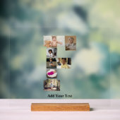 Ontwerp je eigen letter F fotocollage Acryl Bord (Neutraal)