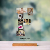 Ontwerp je eigen letter F fotocollage Acryl Bord (Neutraal)