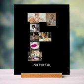 Ontwerp je eigen letter F fotocollage Acryl Bord (Neutraal)