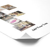 Ontwerp je eigen letter F fotocollage Foto Afdruk (Hoek)