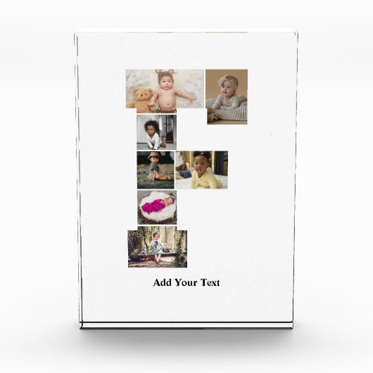 Ontwerp je eigen letter F fotocollage Fotoblokken (Voorkant)