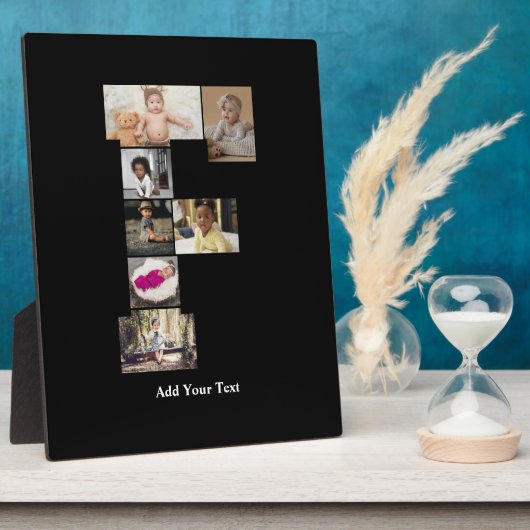 Ontwerp je eigen letter F fotocollage Fotoplaat (Zijkant)