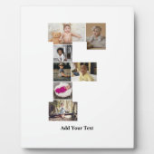 Ontwerp je eigen letter F fotocollage Fotoplaat (Voorkant)