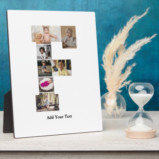 Ontwerp je eigen letter F fotocollage Fotoplaat (Zijkant)