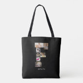 Ontwerp je eigen letter F fotocollage Tote Bag (Achterkant)