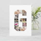 Ontwerp Je Eigen Letter G Foto Collage Feestdagenkaart (Staand voorkant)