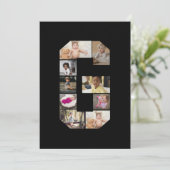 Ontwerp Je Eigen Letter G Foto Collage Kaart (Staand voorkant)