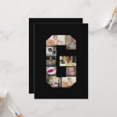 Ontwerp Je Eigen Letter G Foto Collage Kaart (Voorkant / Achterkant in situ)